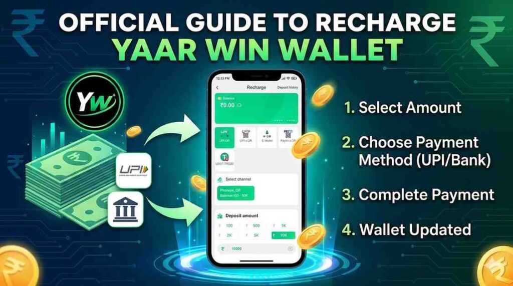 Guide to recharge yaar win wallet