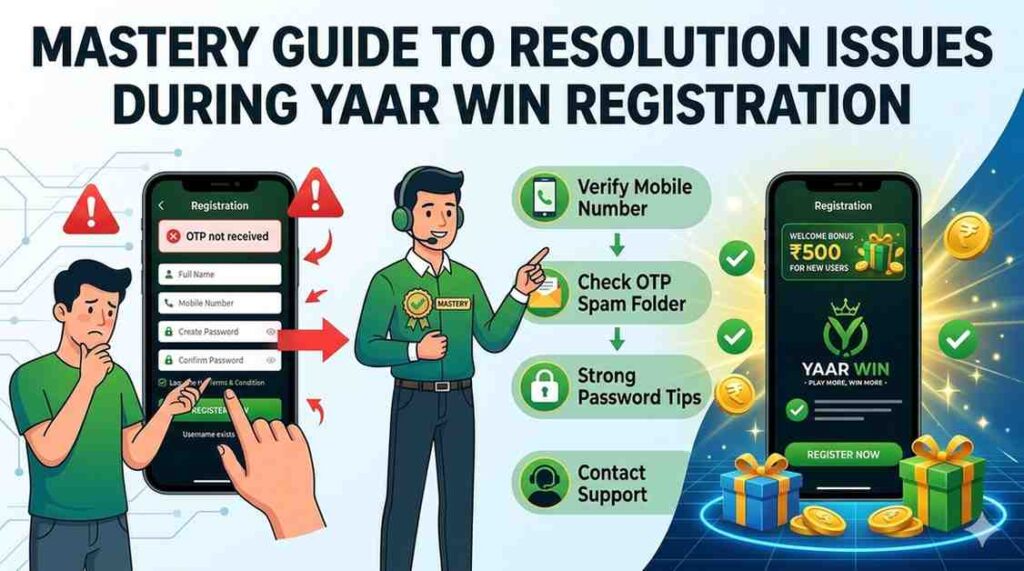 issues during yaar win registration