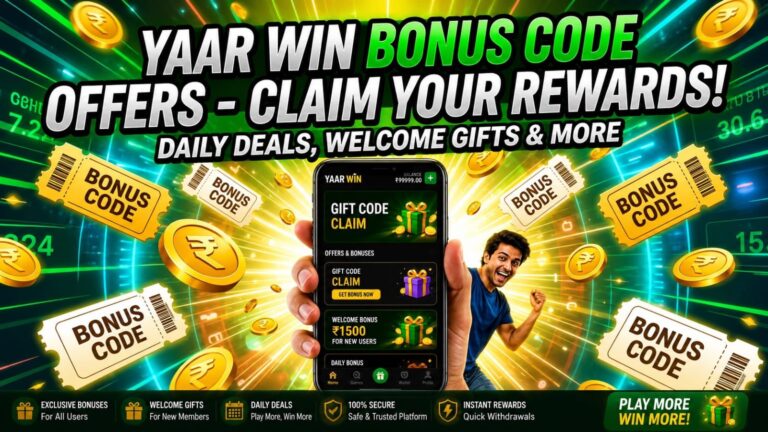 yaar win bonus code